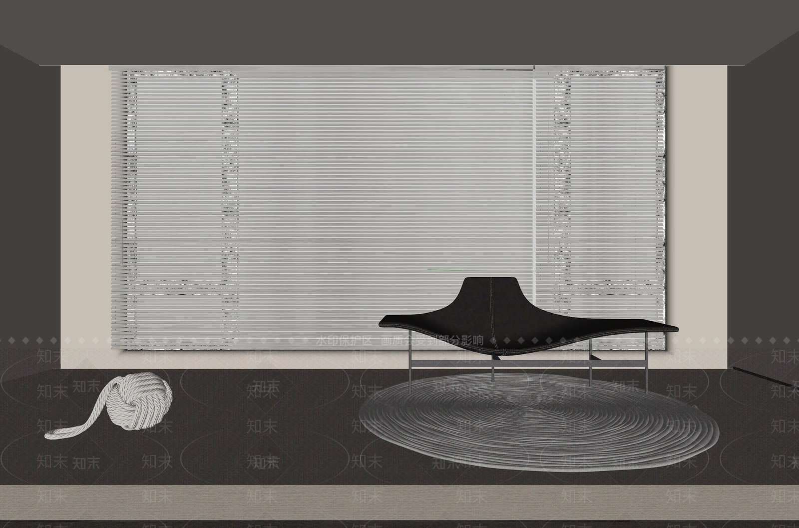 现代百叶帘SU模型下载【ID:1130588051】
