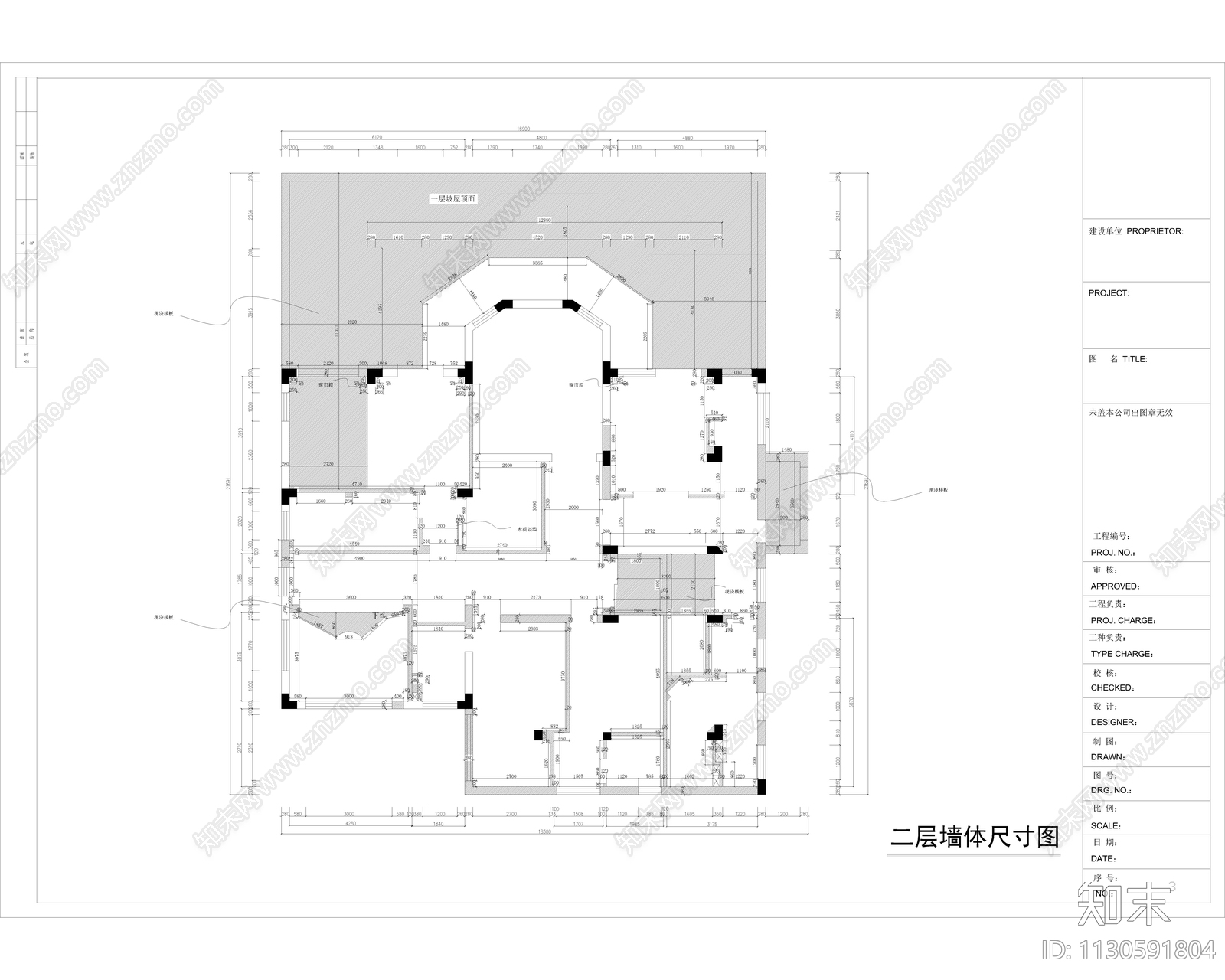 别墅室内装修cad施工图下载【ID:1130591804】