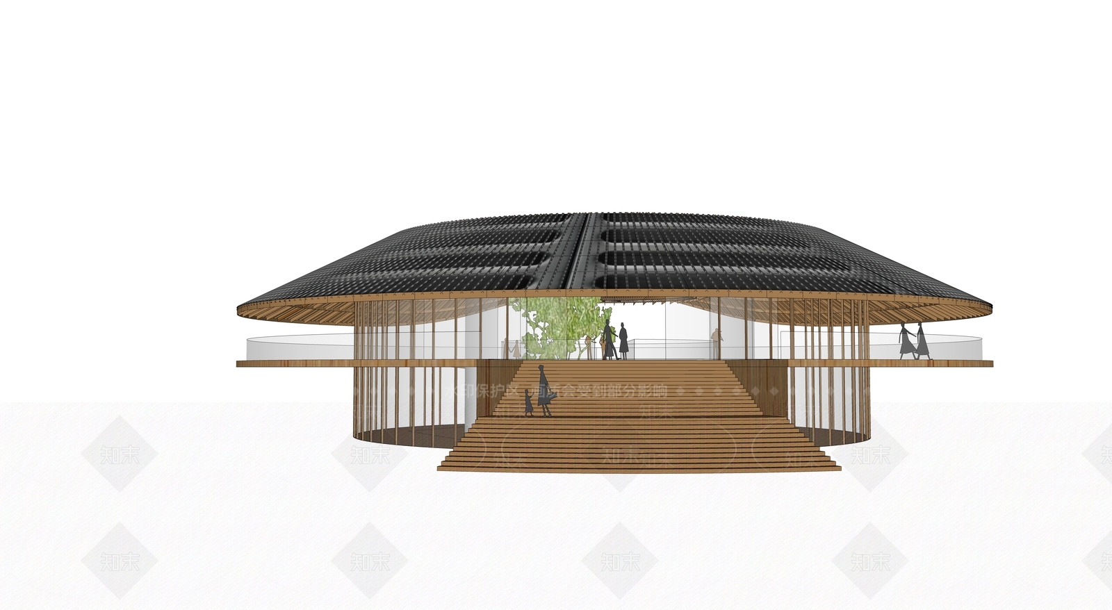 现代文化建筑SU模型下载【ID:1130609660】