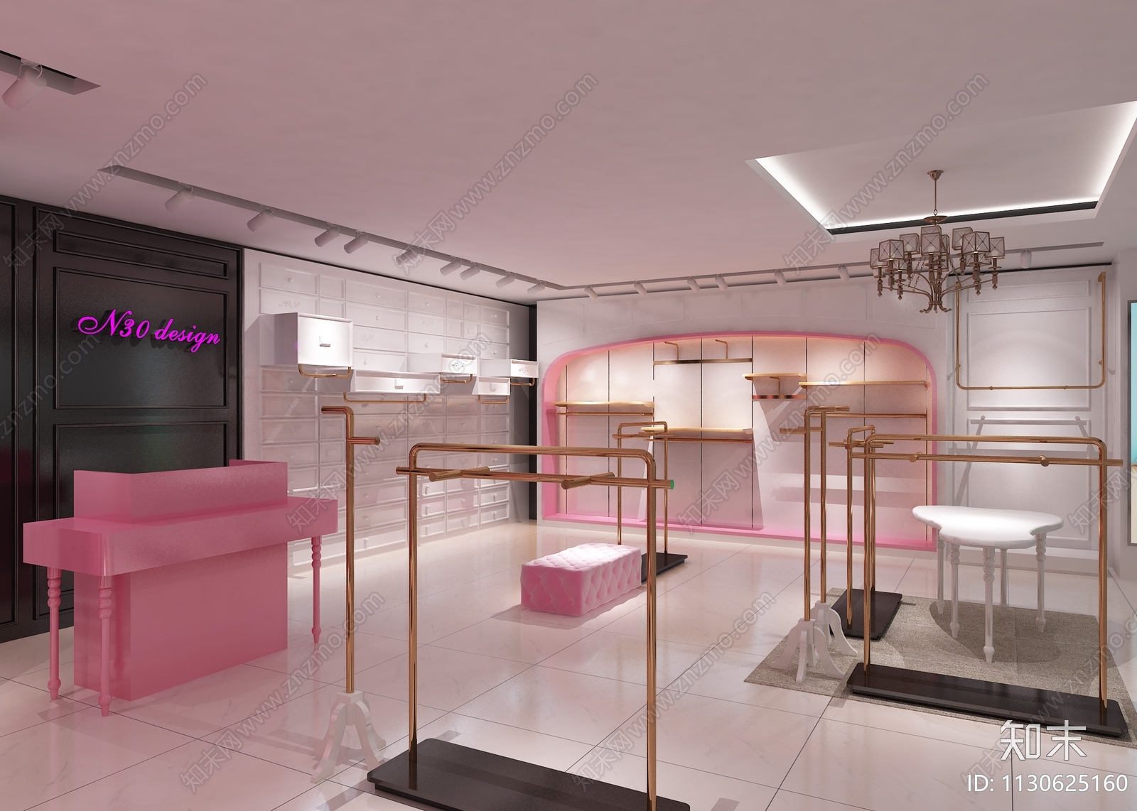 全套服装店效果图施工图下载【ID:1130625160】