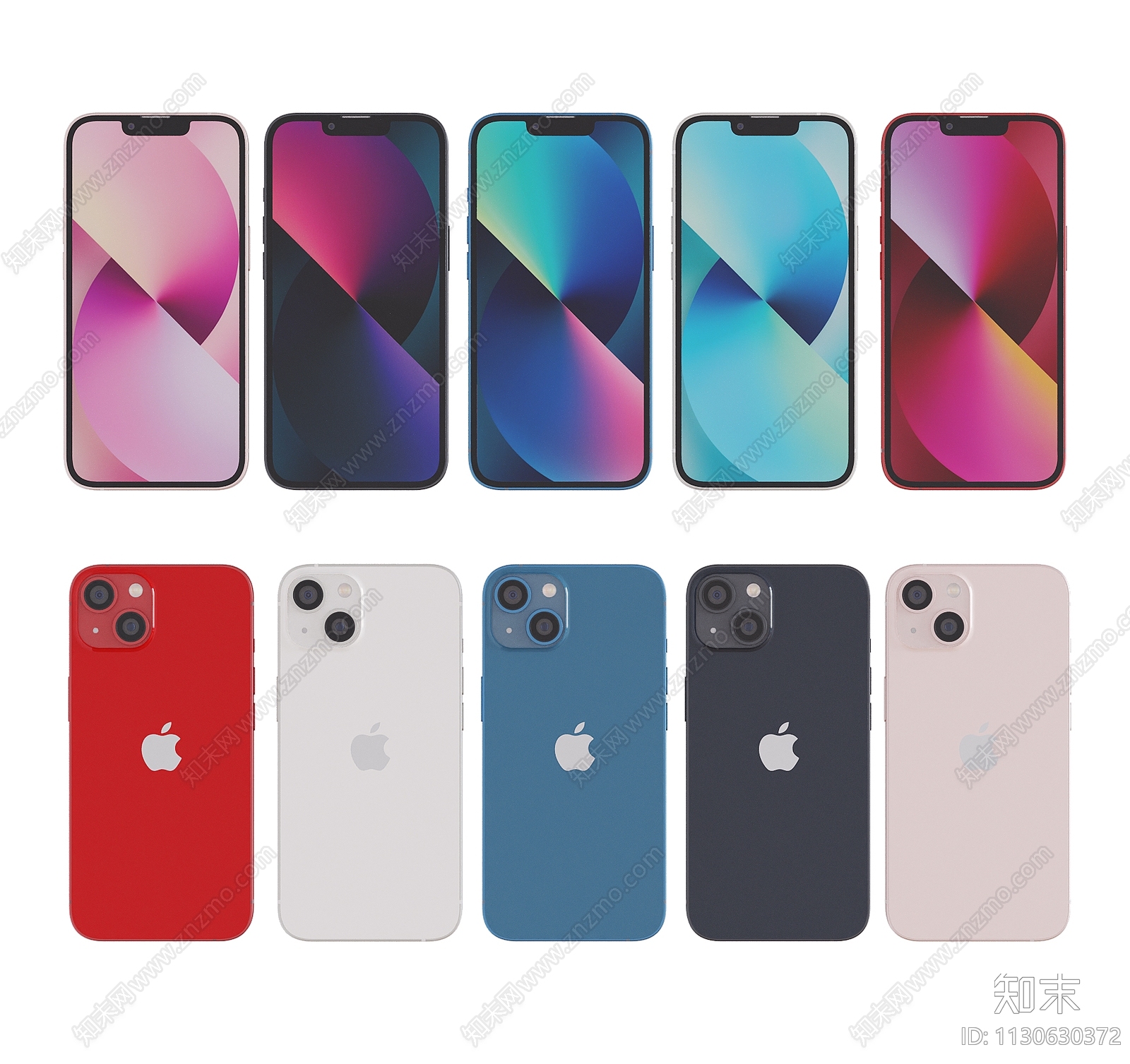 iphone苹果手机3D模型下载【ID:1130630372】