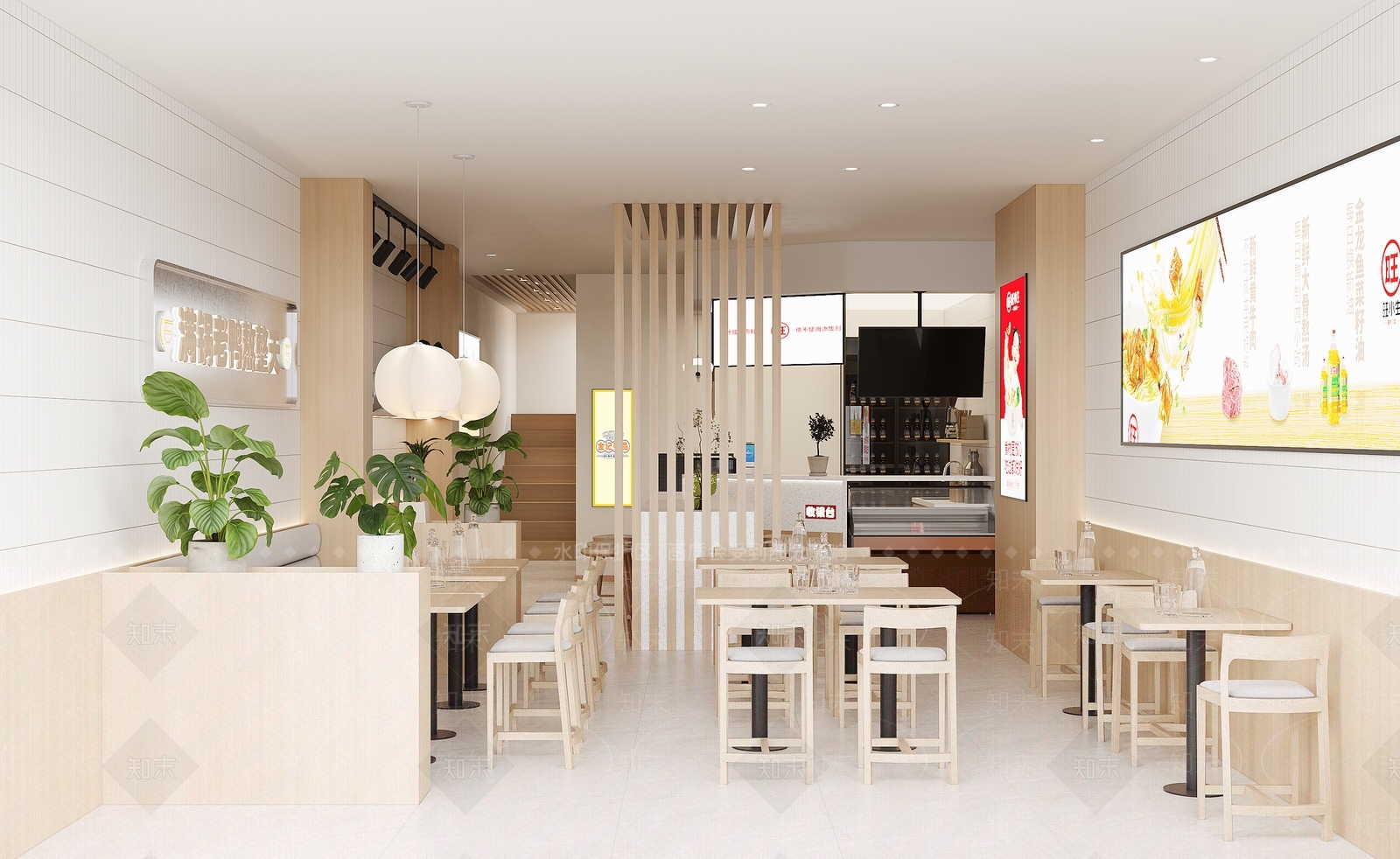 现代鸭血粉丝快餐厅3D模型下载【ID:1130777007】
