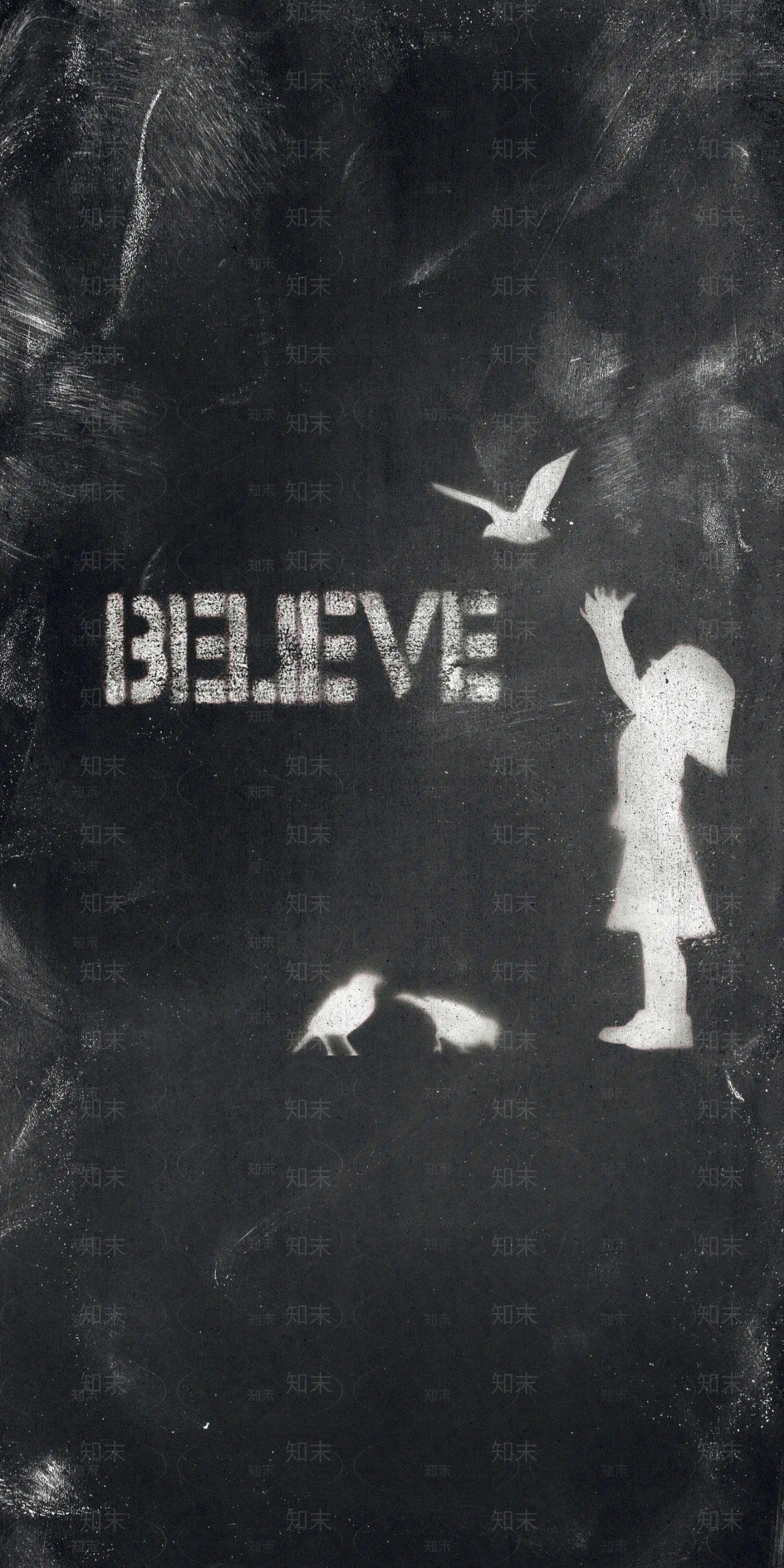 黑色人物印花瓷砖贴图下载【ID:1130640523】