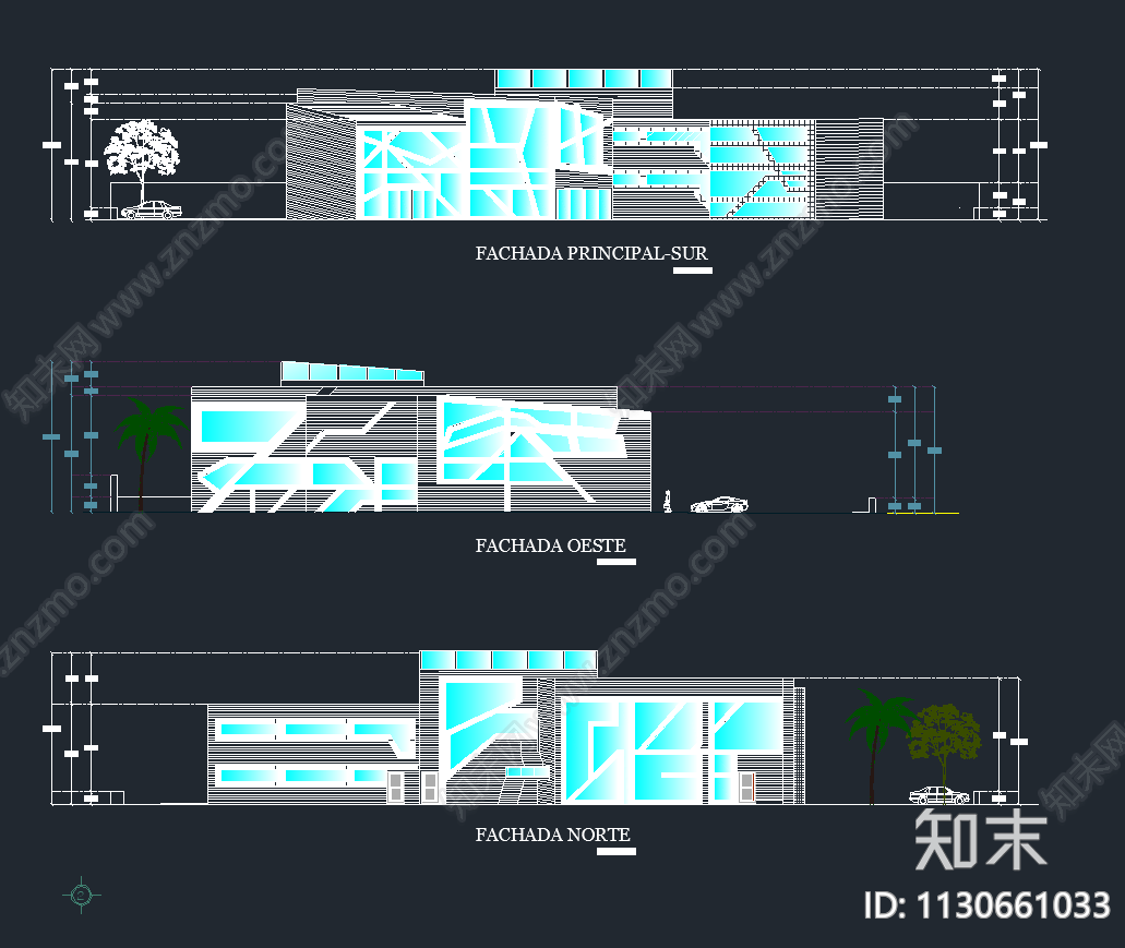 西班牙公共图书馆cad施工图下载【ID:1130661033】