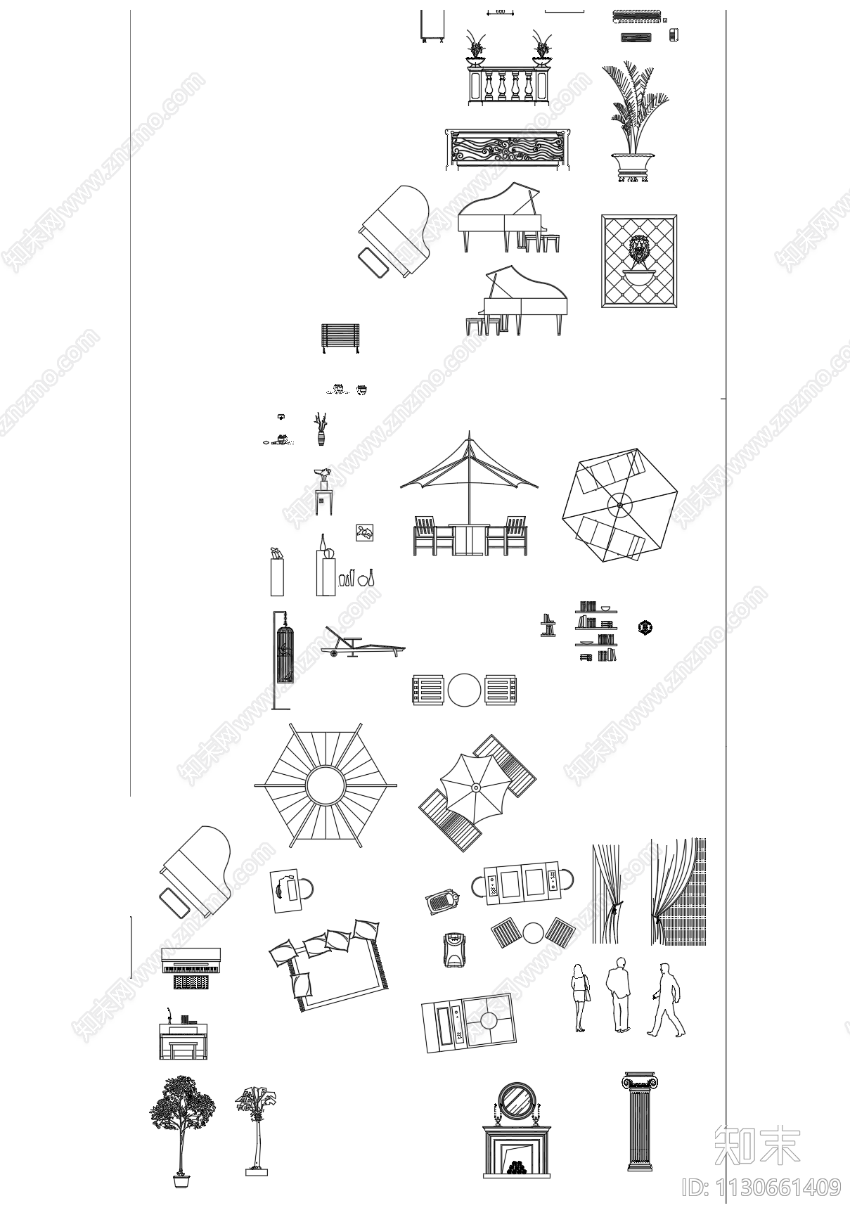 室内家具cad施工图下载【ID:1130661409】