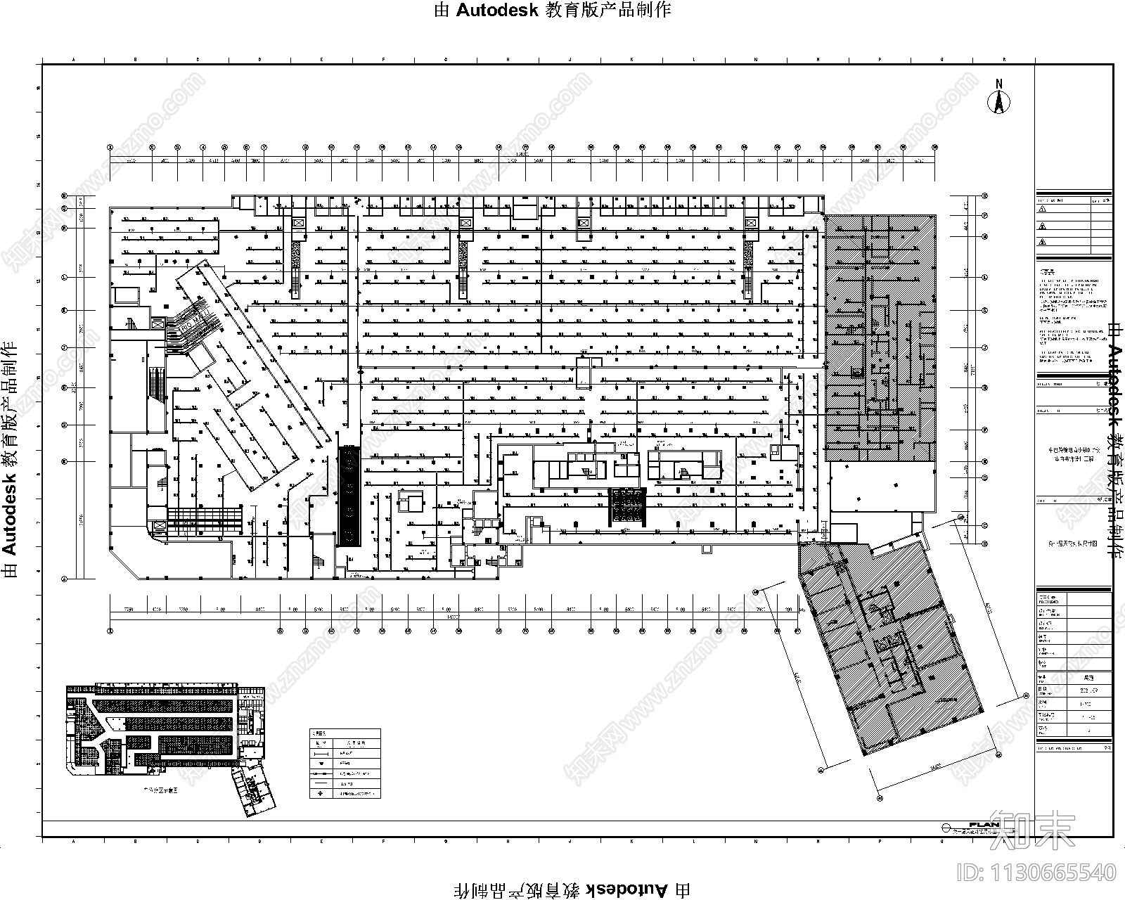 地下停车场效果图cad施工图下载【ID:1130665540】