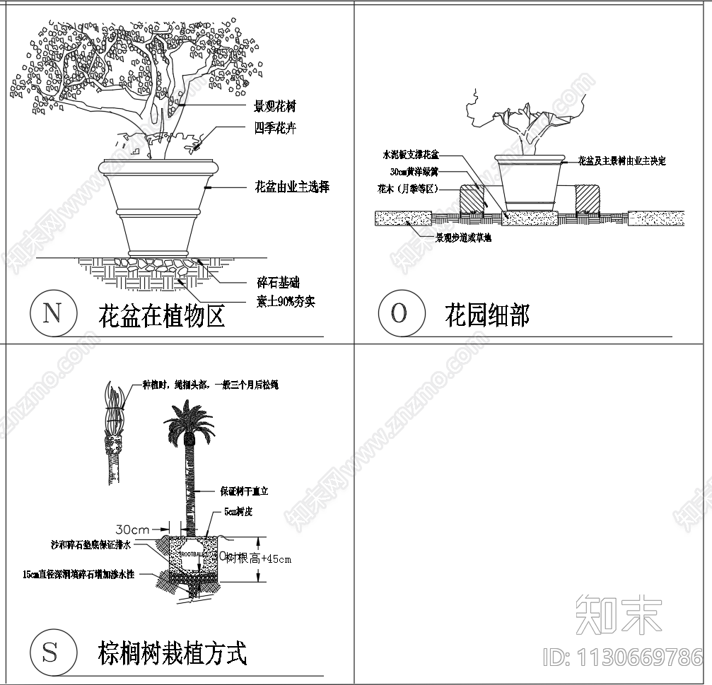 植物种植施工图下载【ID:1130669786】