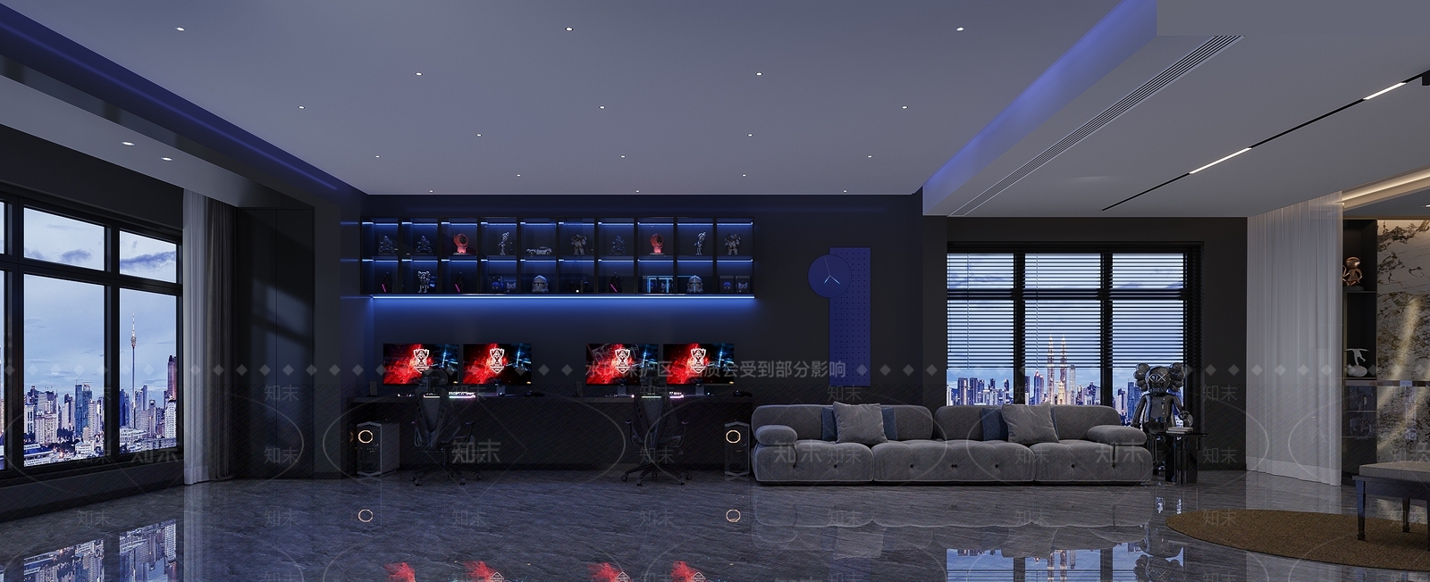 现代电竞房3D模型下载【ID:1130681205】
