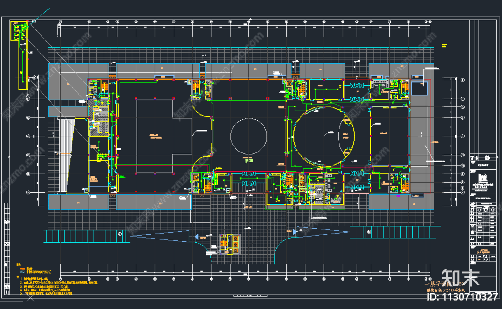河南旅游中心办公楼强弱电施工图下载【ID:1130710327】