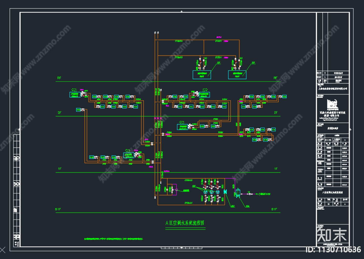 精品酒店暖通施工图下载【ID:1130710636】
