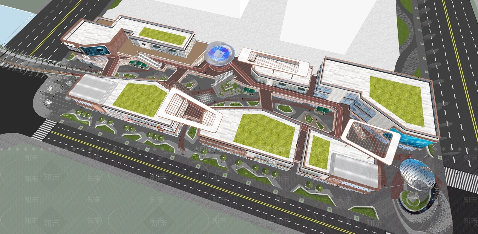 现代商业多层SU模型下载【ID:1130727101】