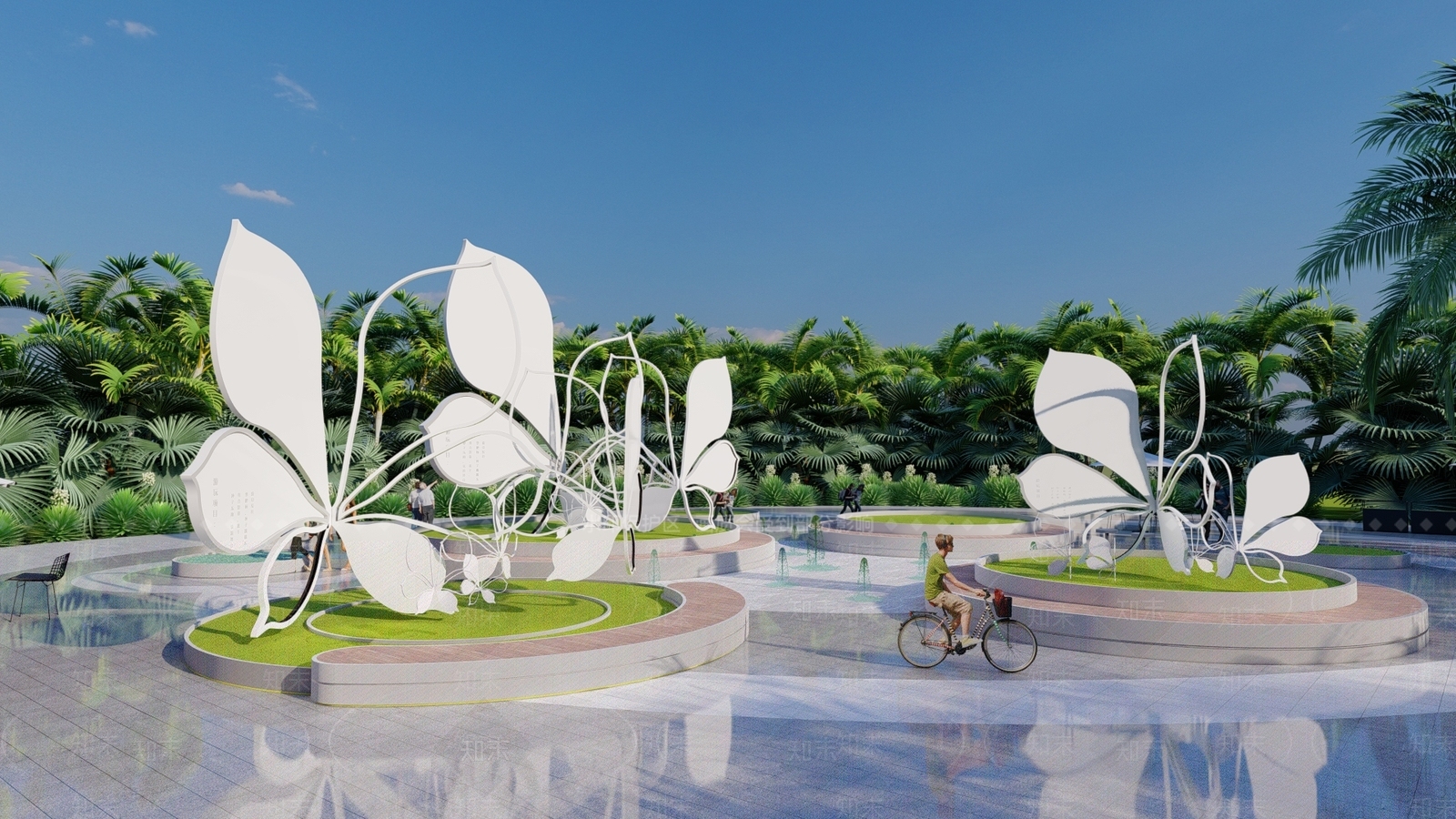 现代花瓣构架SU模型下载【ID:1130735653】