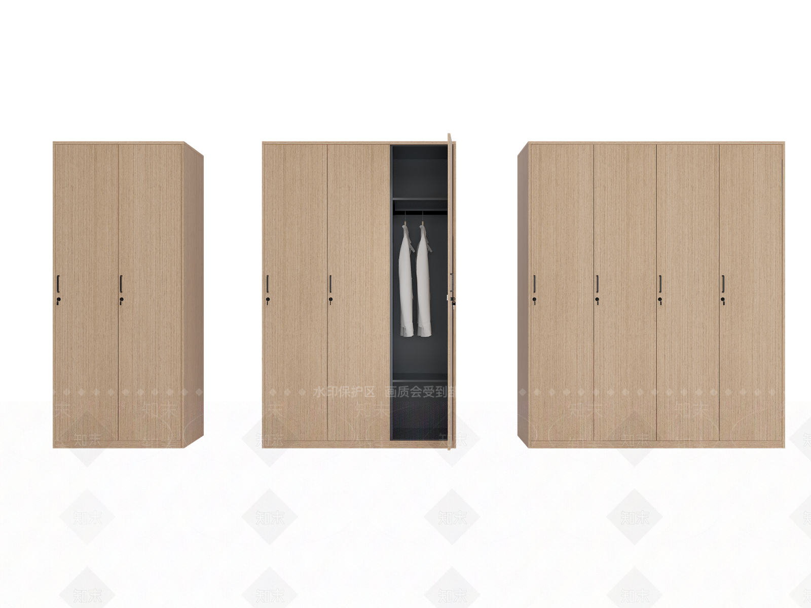 现代更衣柜3D模型下载【ID:1130756963】