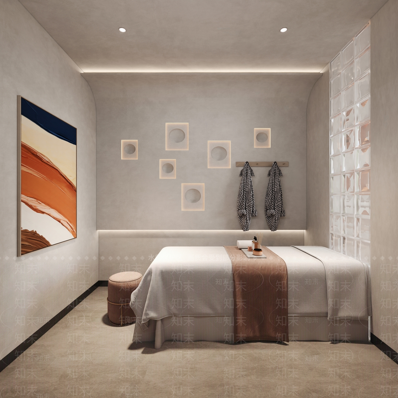侘寂美容SPA店包间3D模型下载【ID:1130762275】