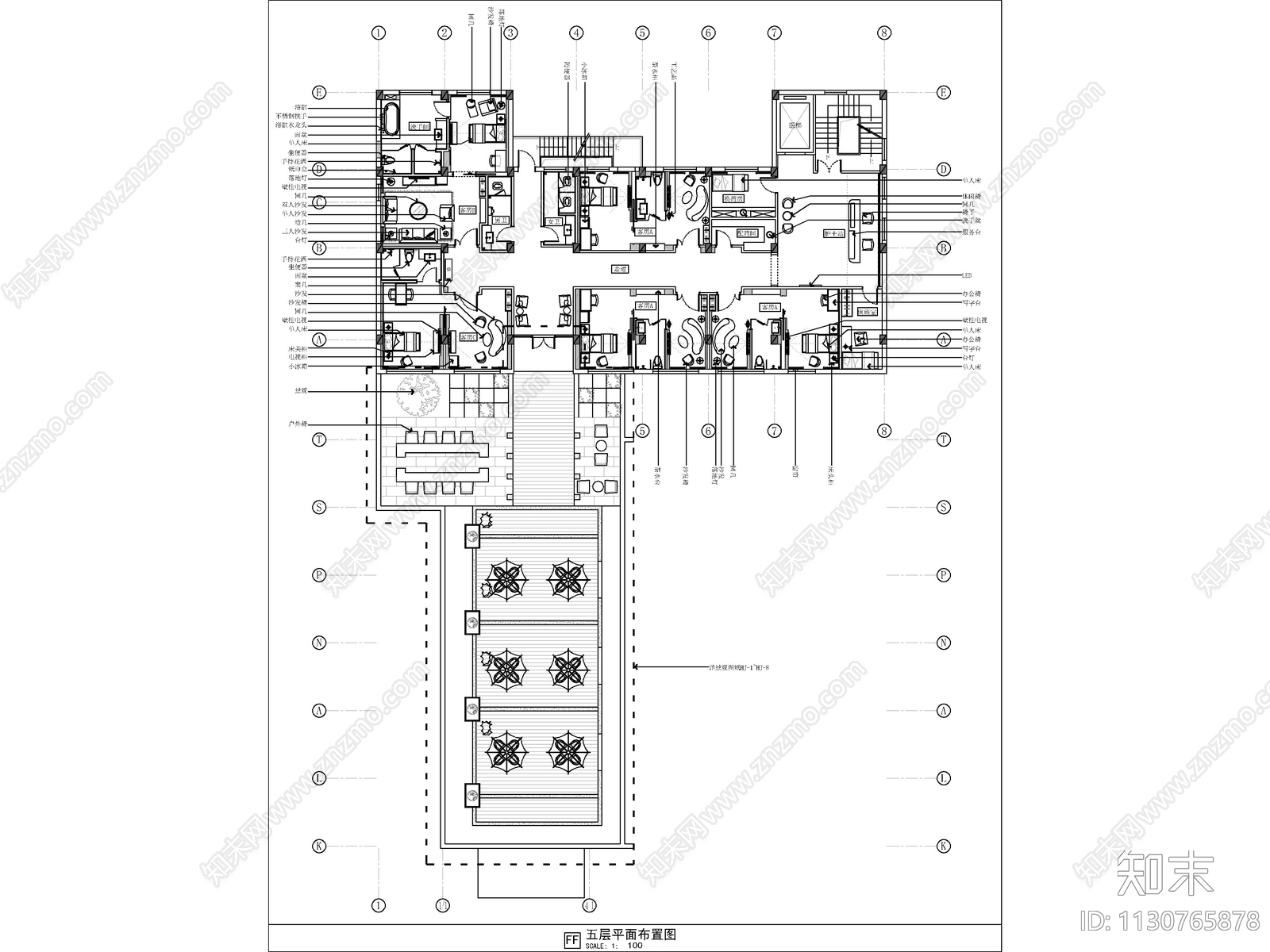 美容医院装修cad施工图下载【ID:1130765878】