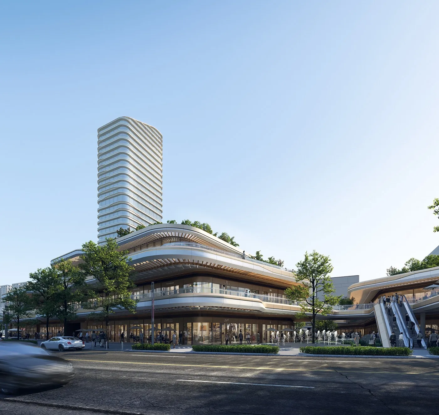 商业建筑设计素材免费下载_知末网