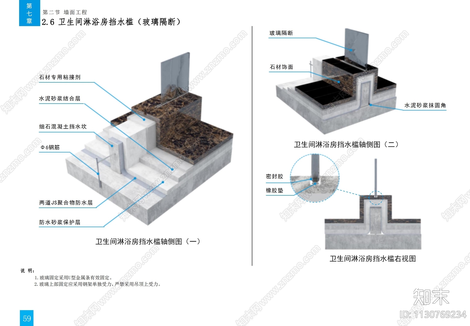 顶面地面门通用节点可视化立体节点图集施工图下载【ID:1130769234】