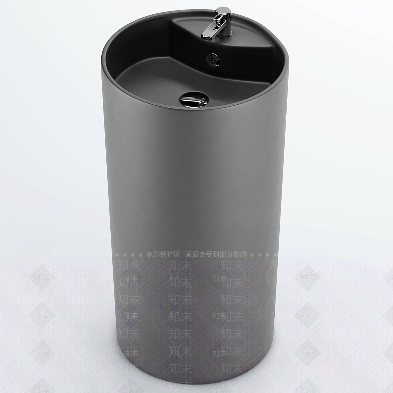 柱状台盆3D模型下载【ID:1130769198】
