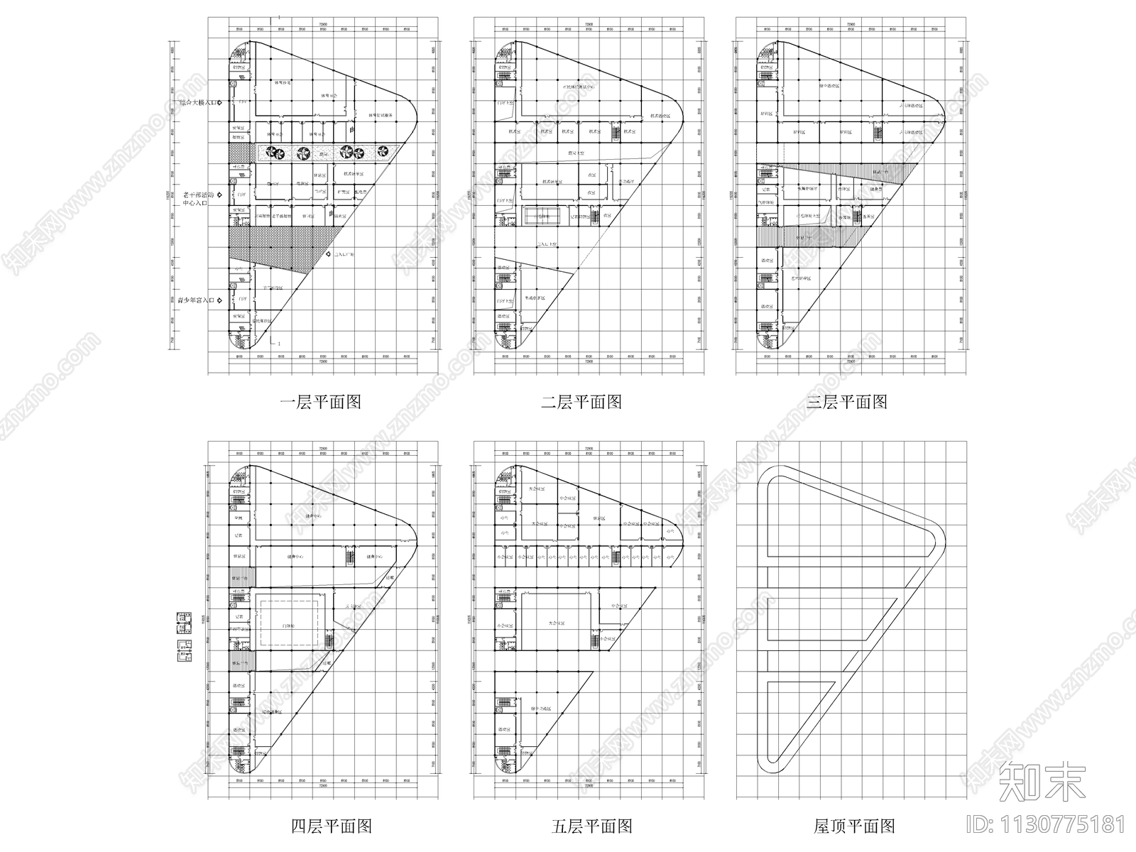 学校体育馆建筑cad施工图下载【ID:1130775181】