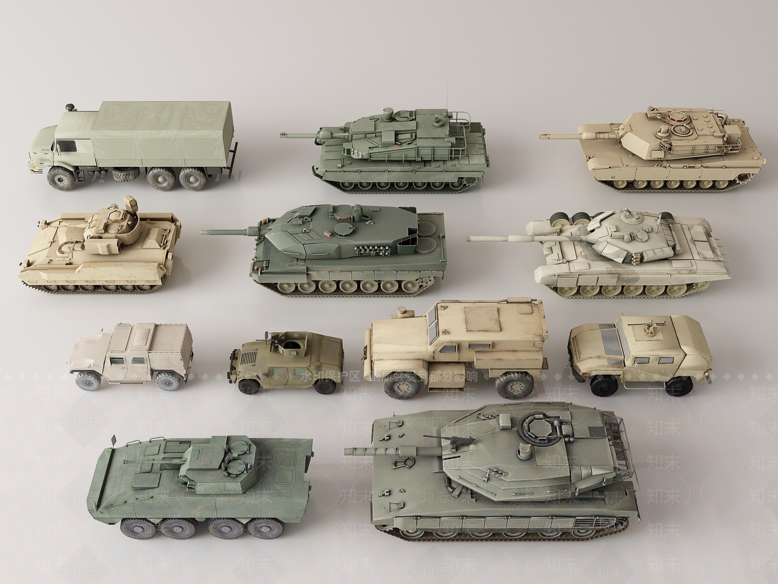 坦克SU模型下载【ID:1130794795】