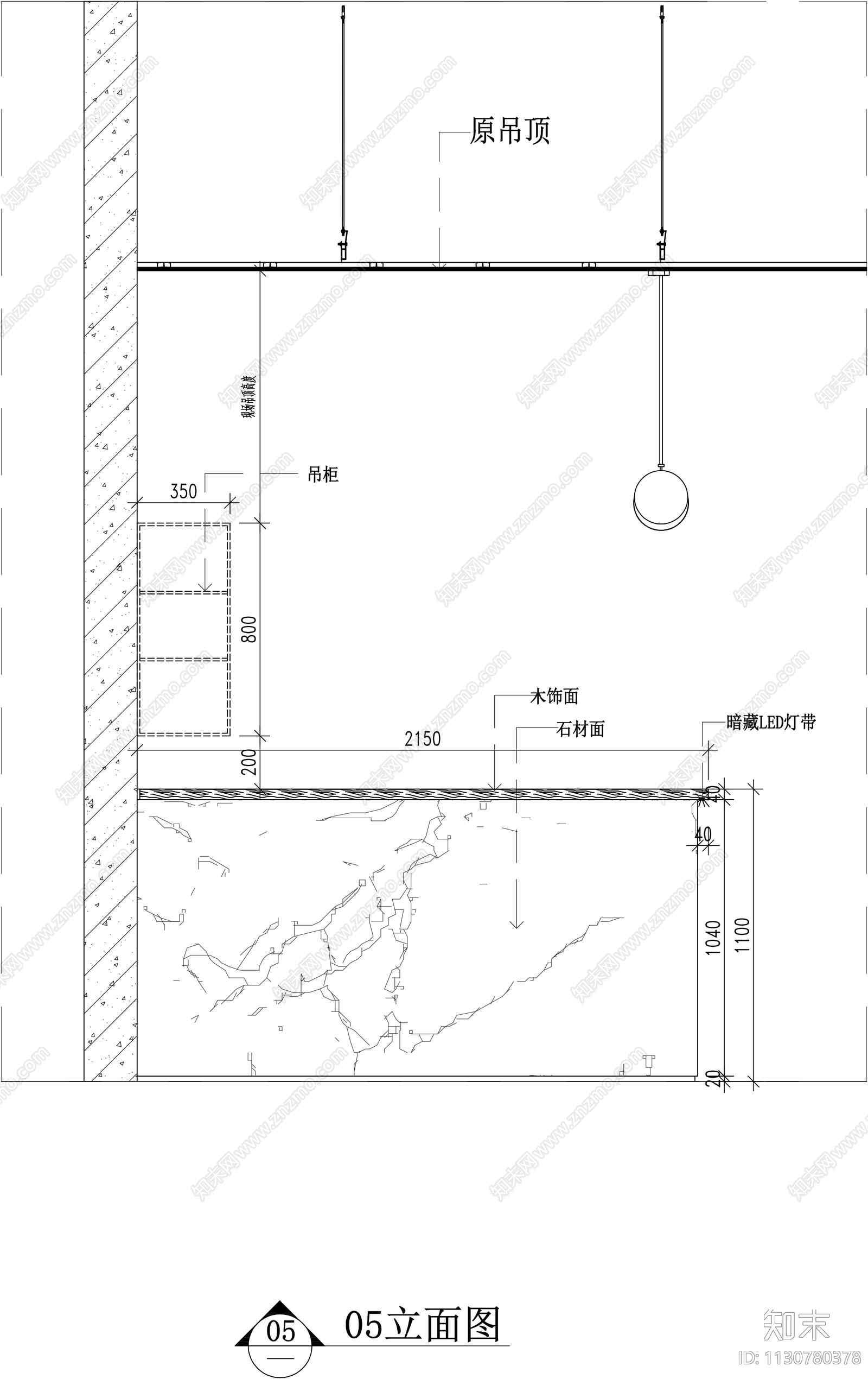 水吧台详图cad施工图下载【ID:1130780378】