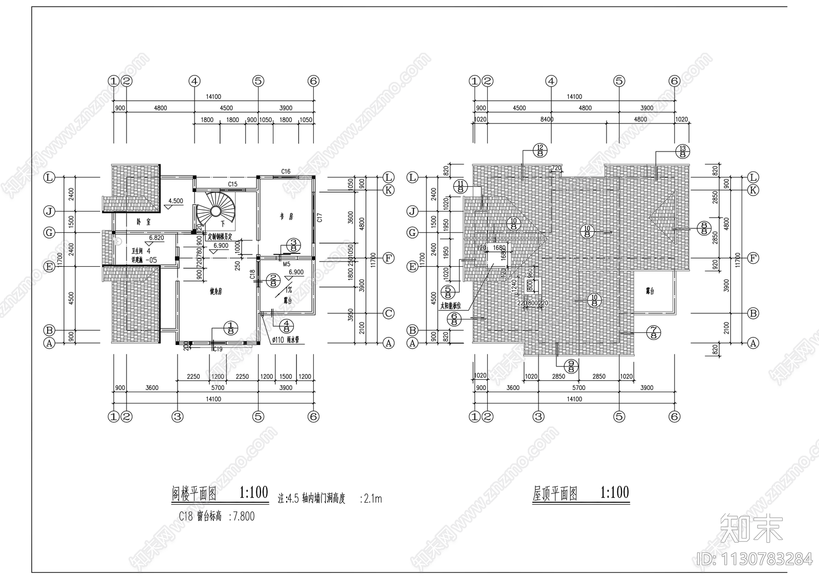 吊脚楼客栈民宿建筑施工图下载【ID:1130783284】