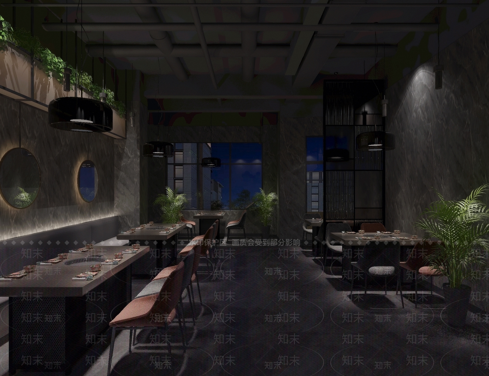工业风火锅店3D模型下载【ID:1130784806】