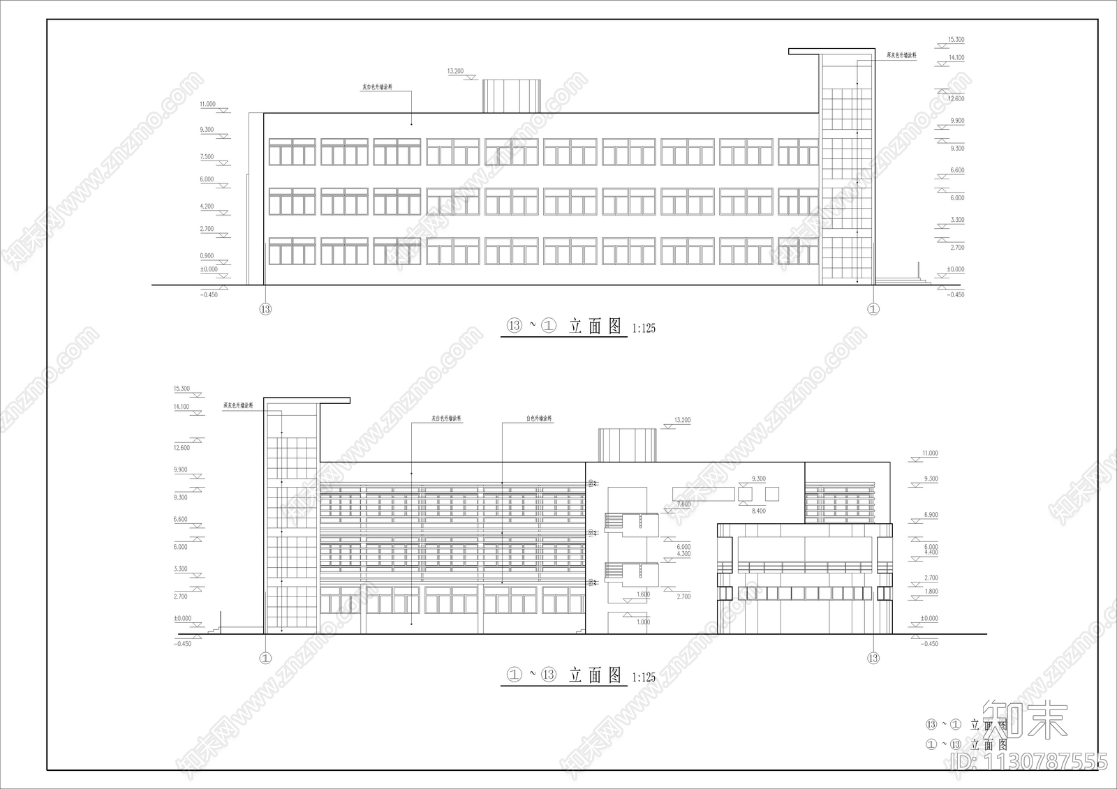传染病房楼建筑施工图下载【ID:1130787555】