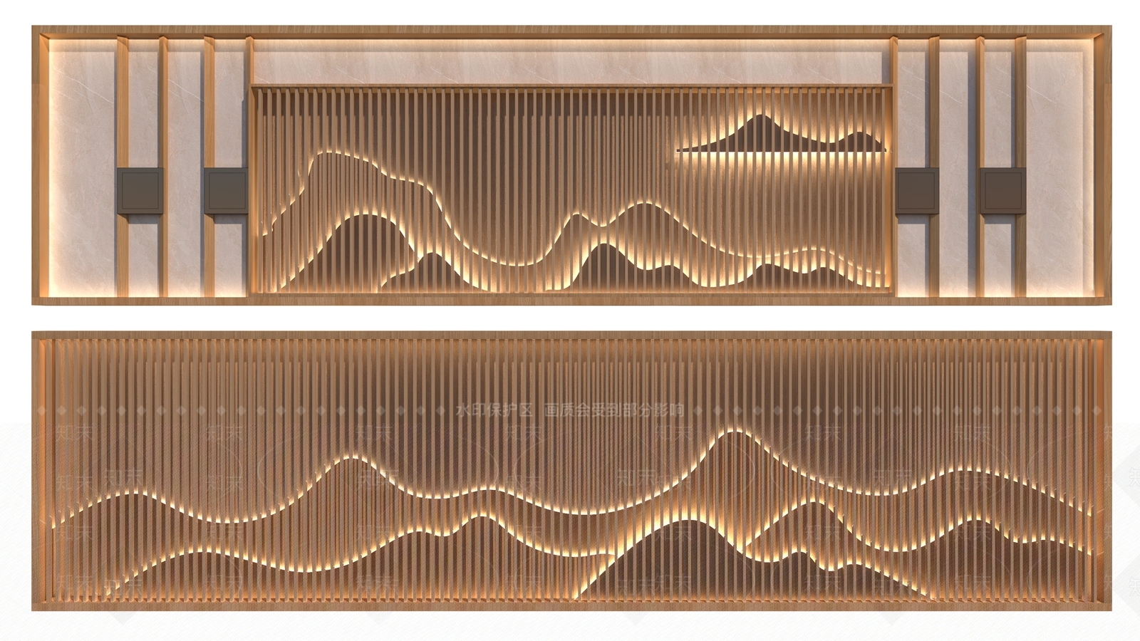 现代背景墙SU模型下载【ID:1130801194】