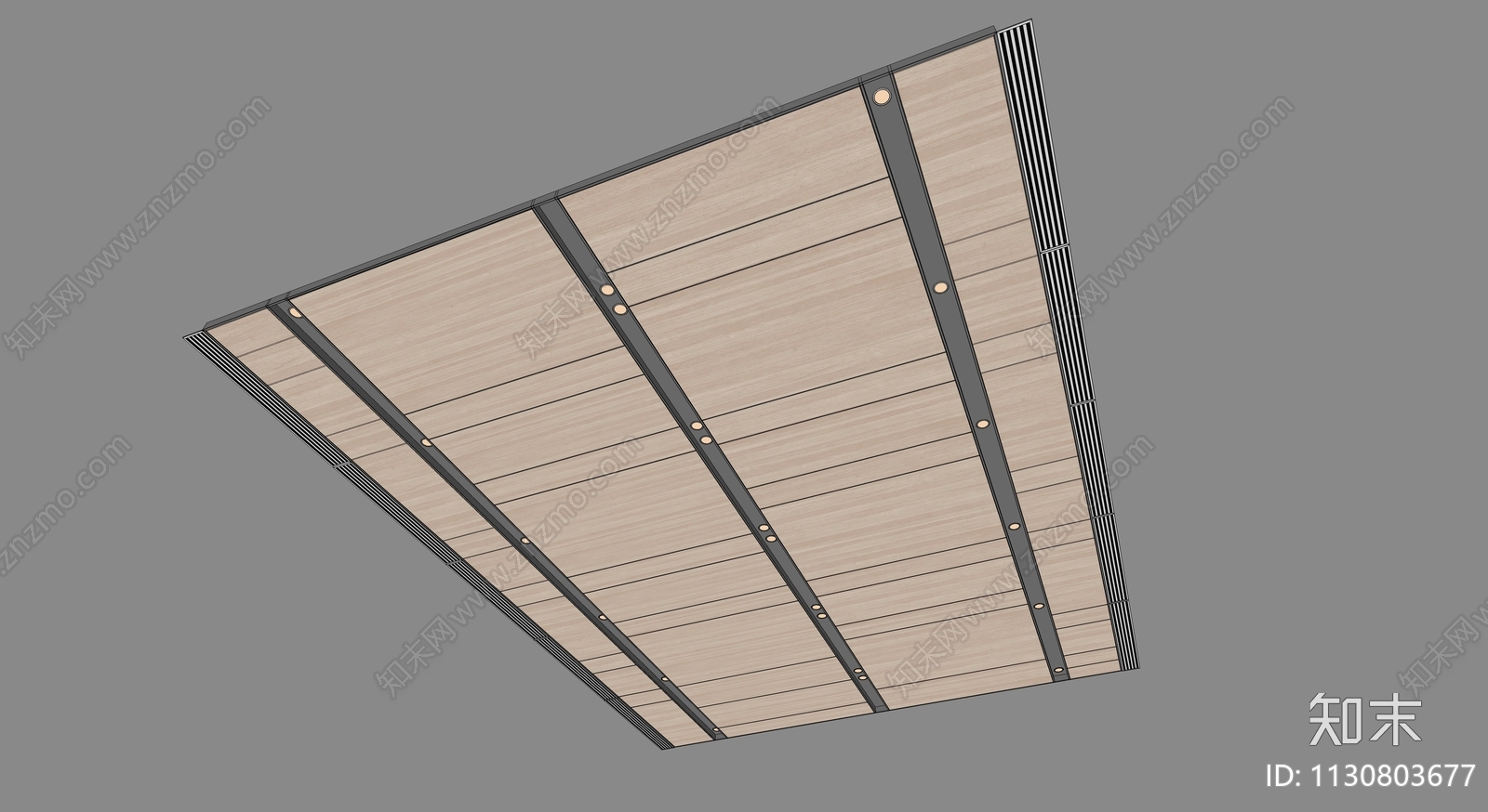 现代会议室吊顶SU模型下载【ID:1130803677】