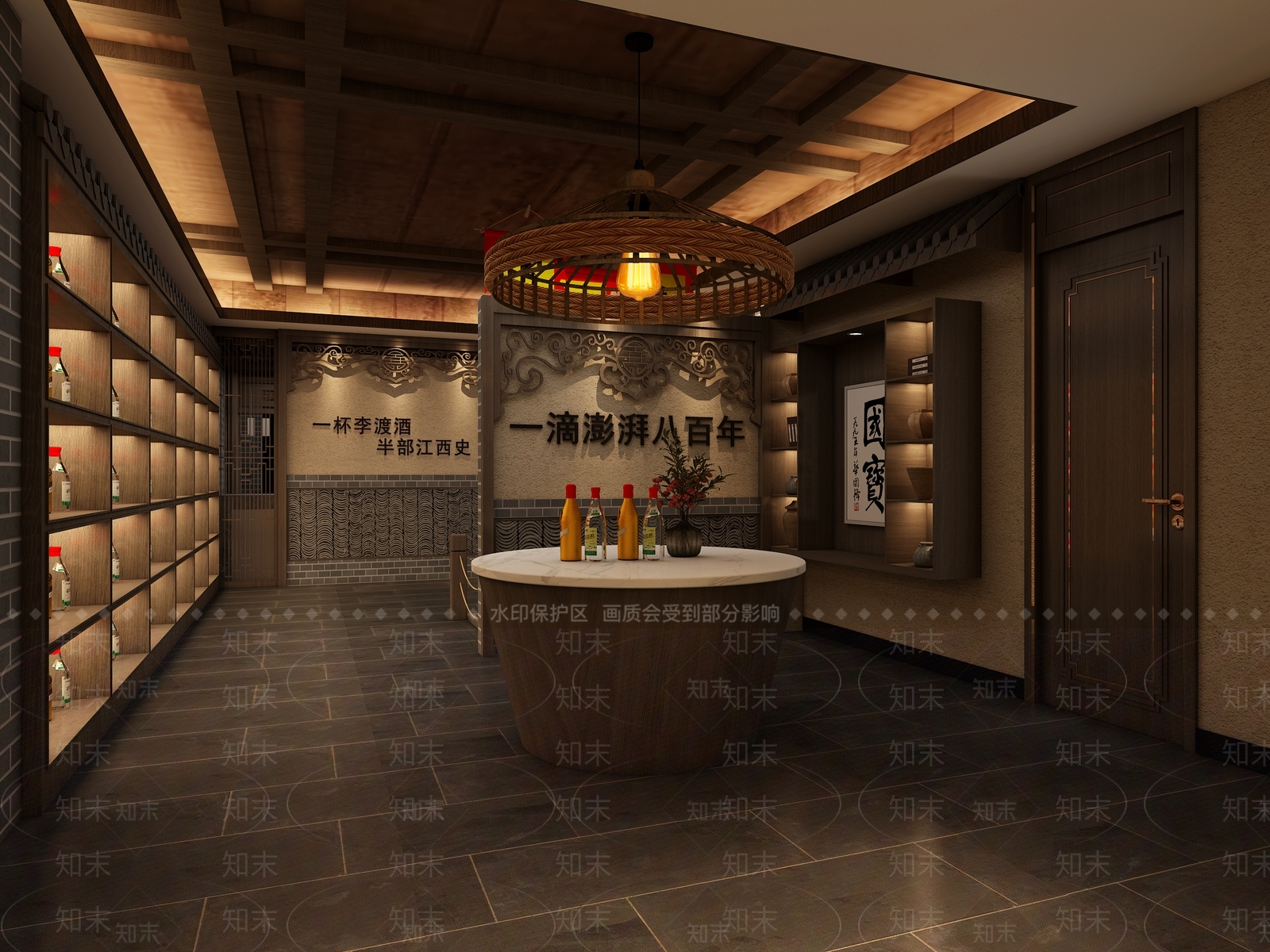 中式烟酒店3D模型下载【ID:1155614343】