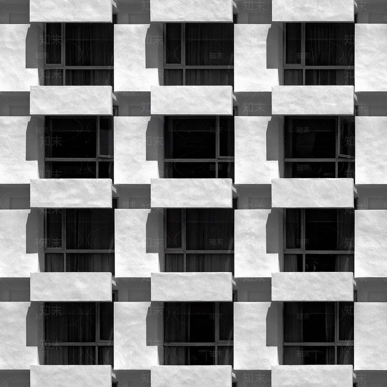 白色简约建筑立面纹理贴图下载【ID:1130820524】