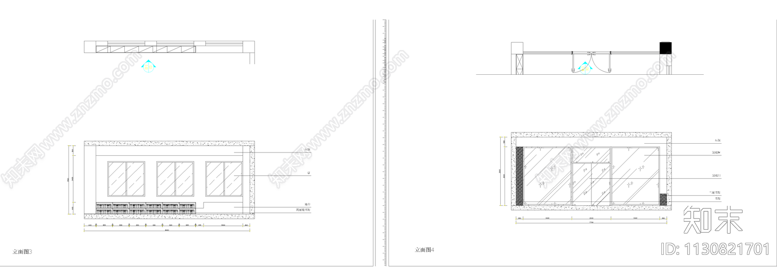 全套图书馆cad施工图下载【ID:1130821701】