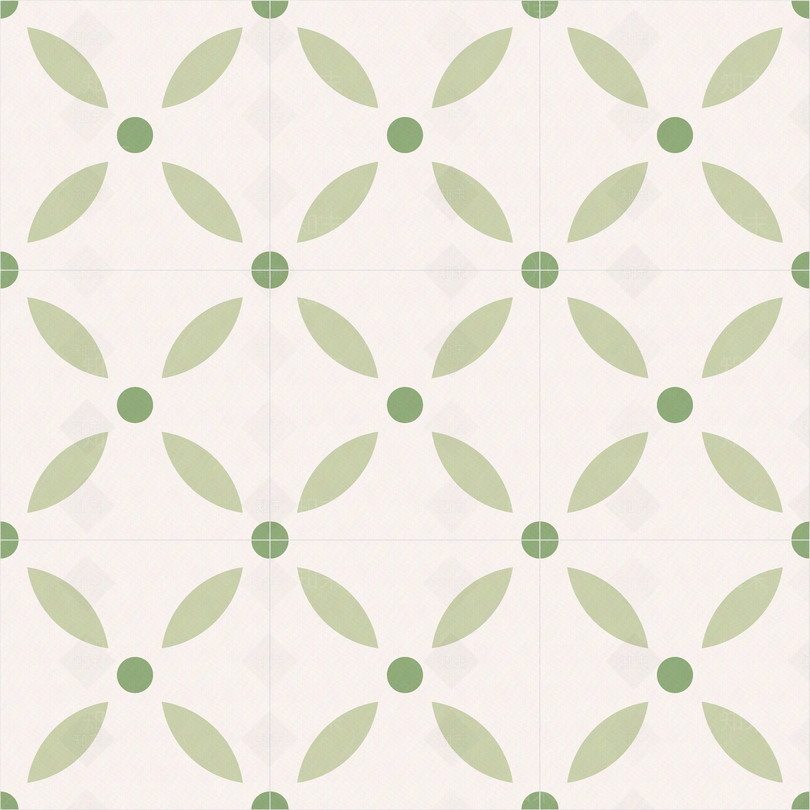 小清新牛油果绿图案花砖贴图下载【ID:1130841104】