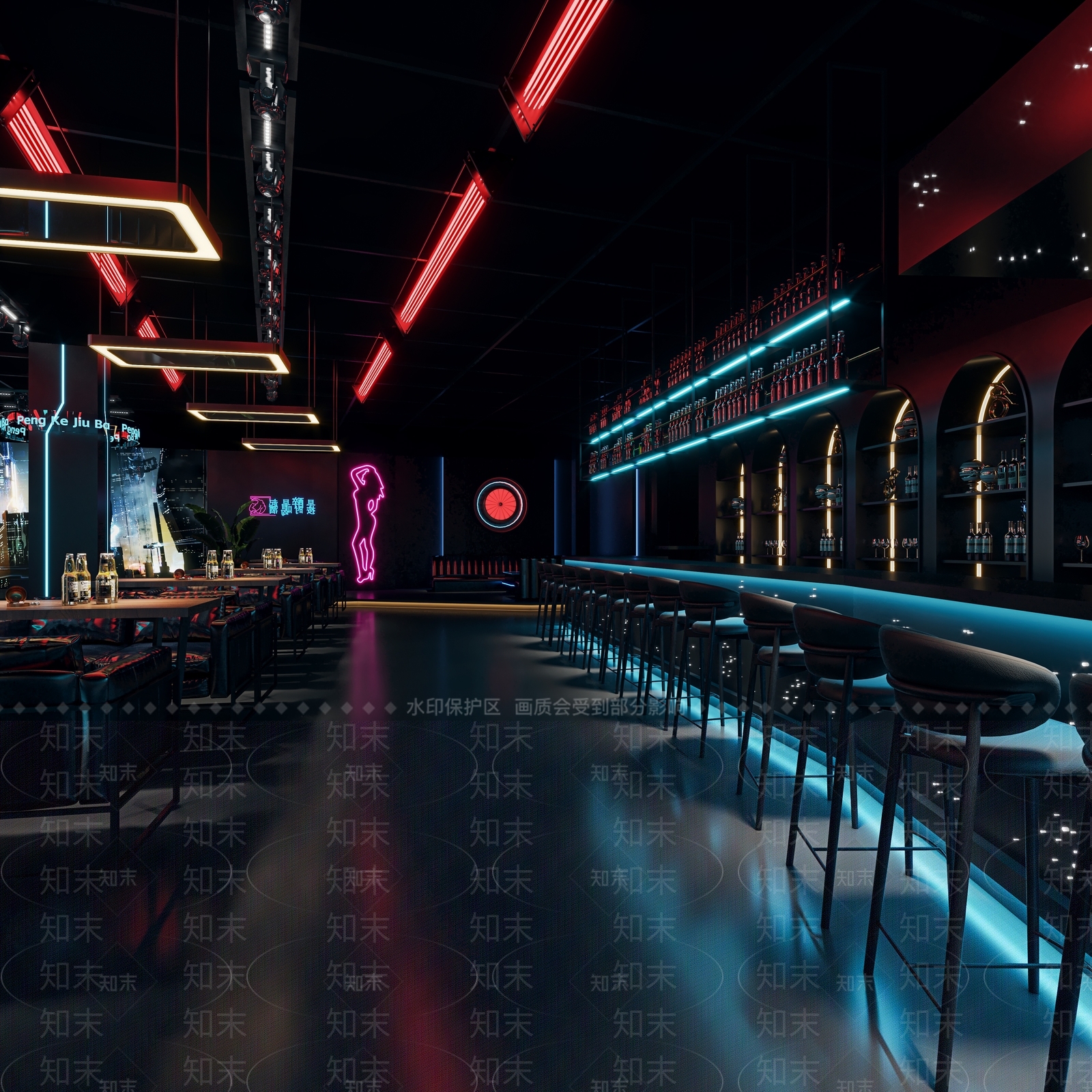 工业酒吧3D模型下载【ID:1130849222】