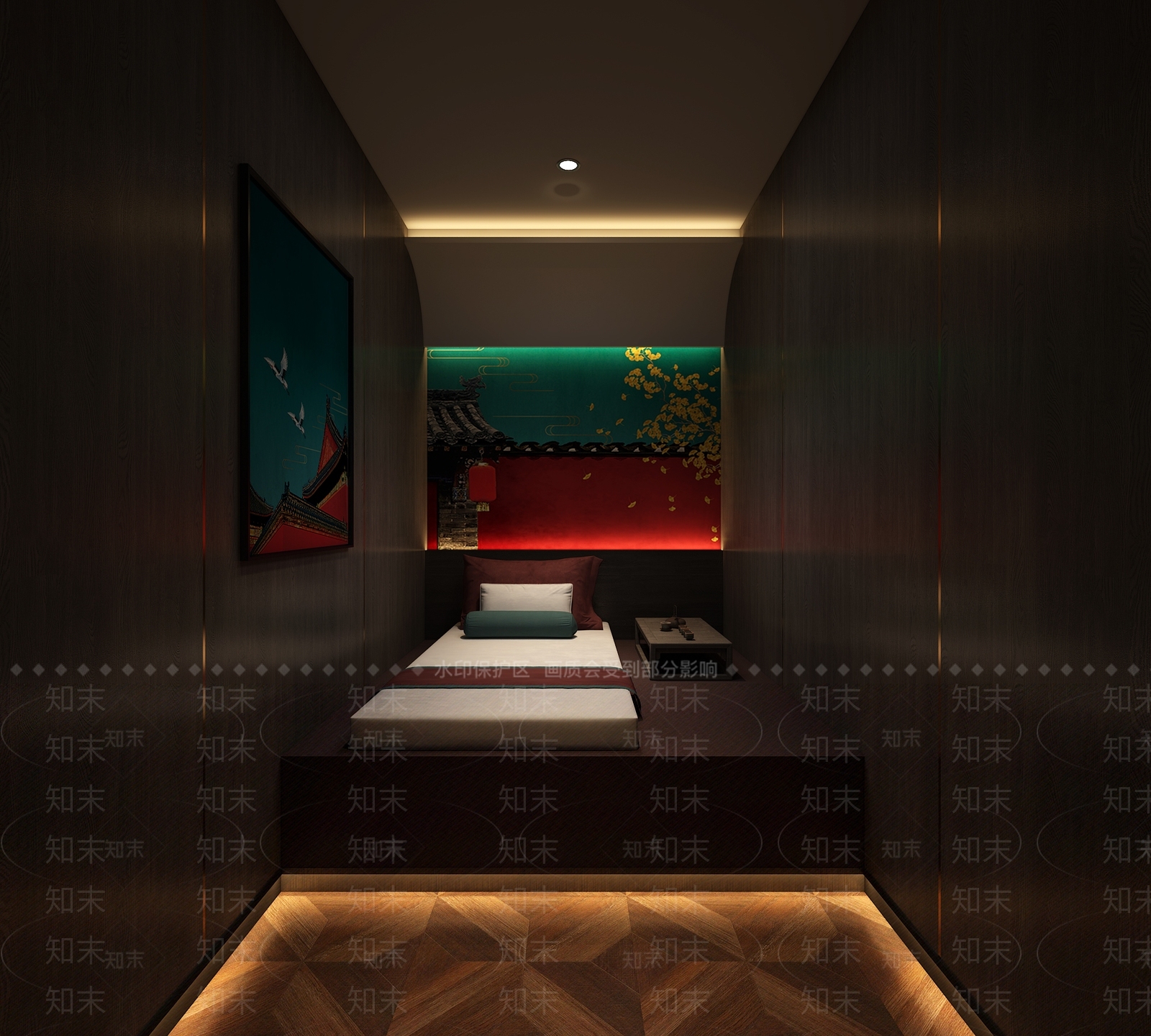 新中式足浴包间3D模型下载【ID:1130851289】