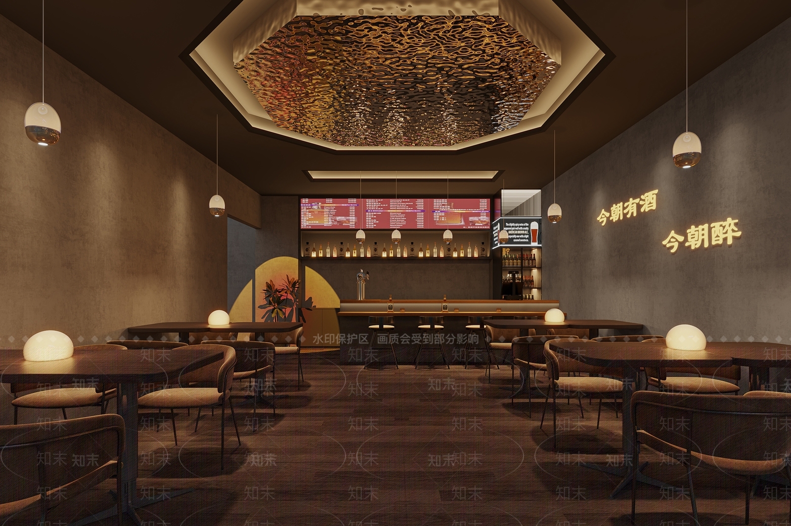 现代酒吧3D模型下载【ID:1130851512】