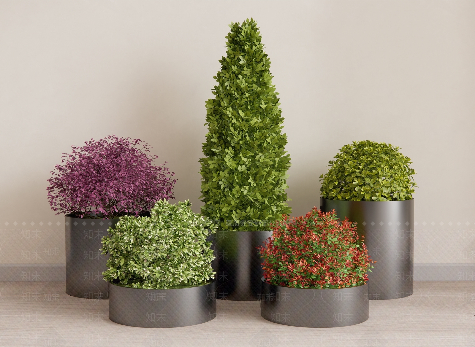 植物球盆栽SU模型下载【ID:1130855534】