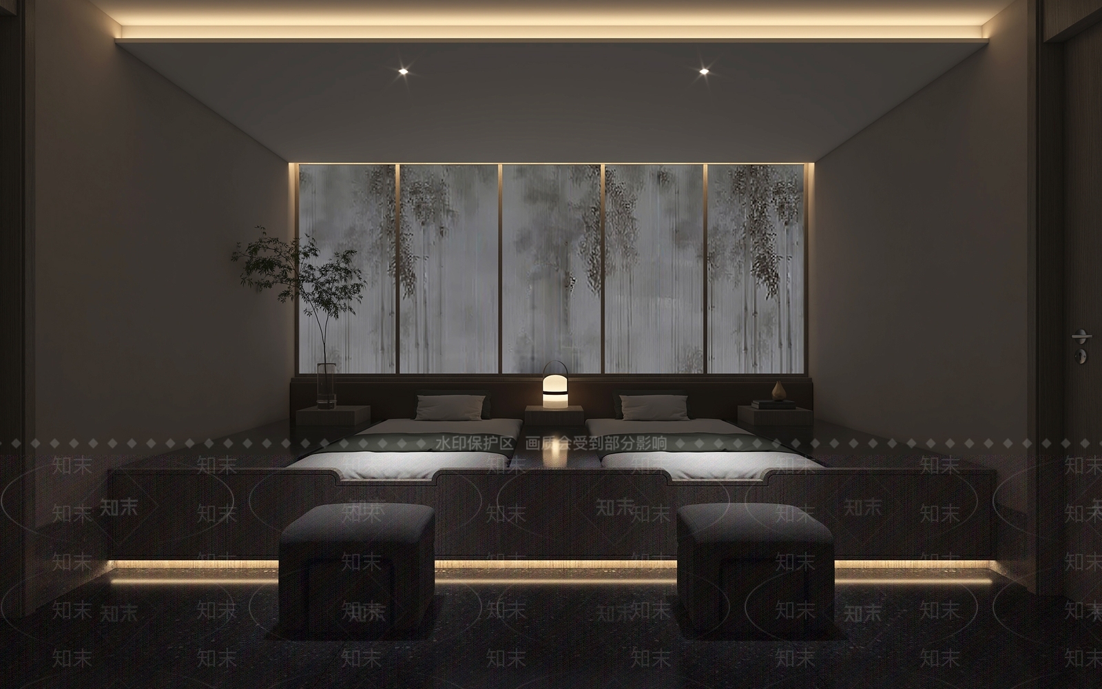 现代洗脚浴包间3D模型下载【ID:1130872646】