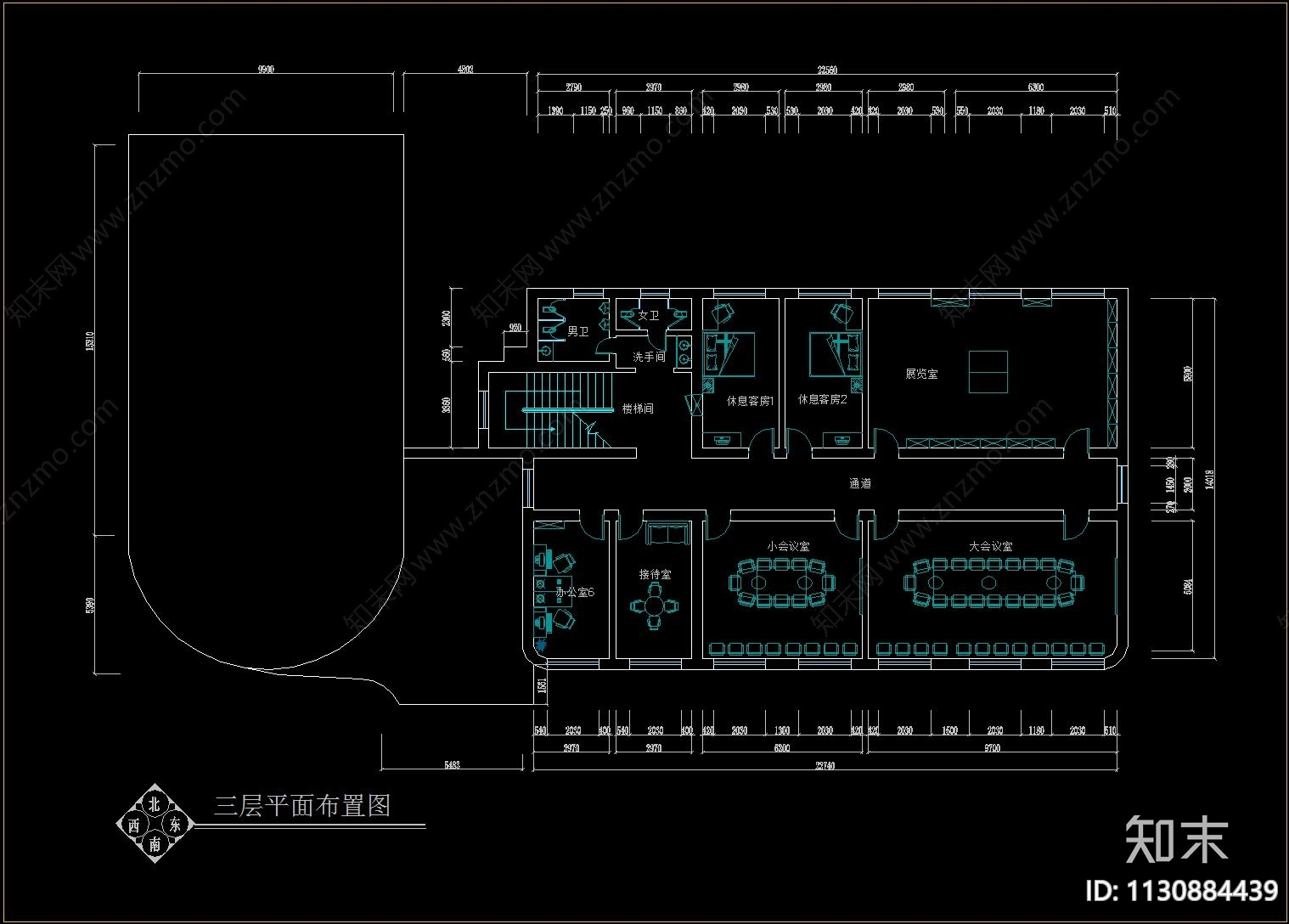 培训学校cad施工图下载【ID:1130884439】