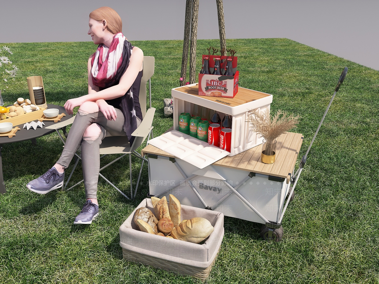 现代户外椅3D模型下载【ID:1130885771】