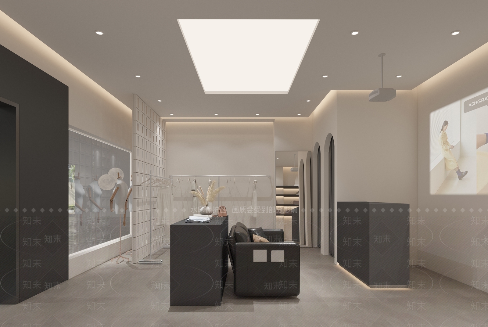 现代服装店3D模型下载【ID:1130885128】
