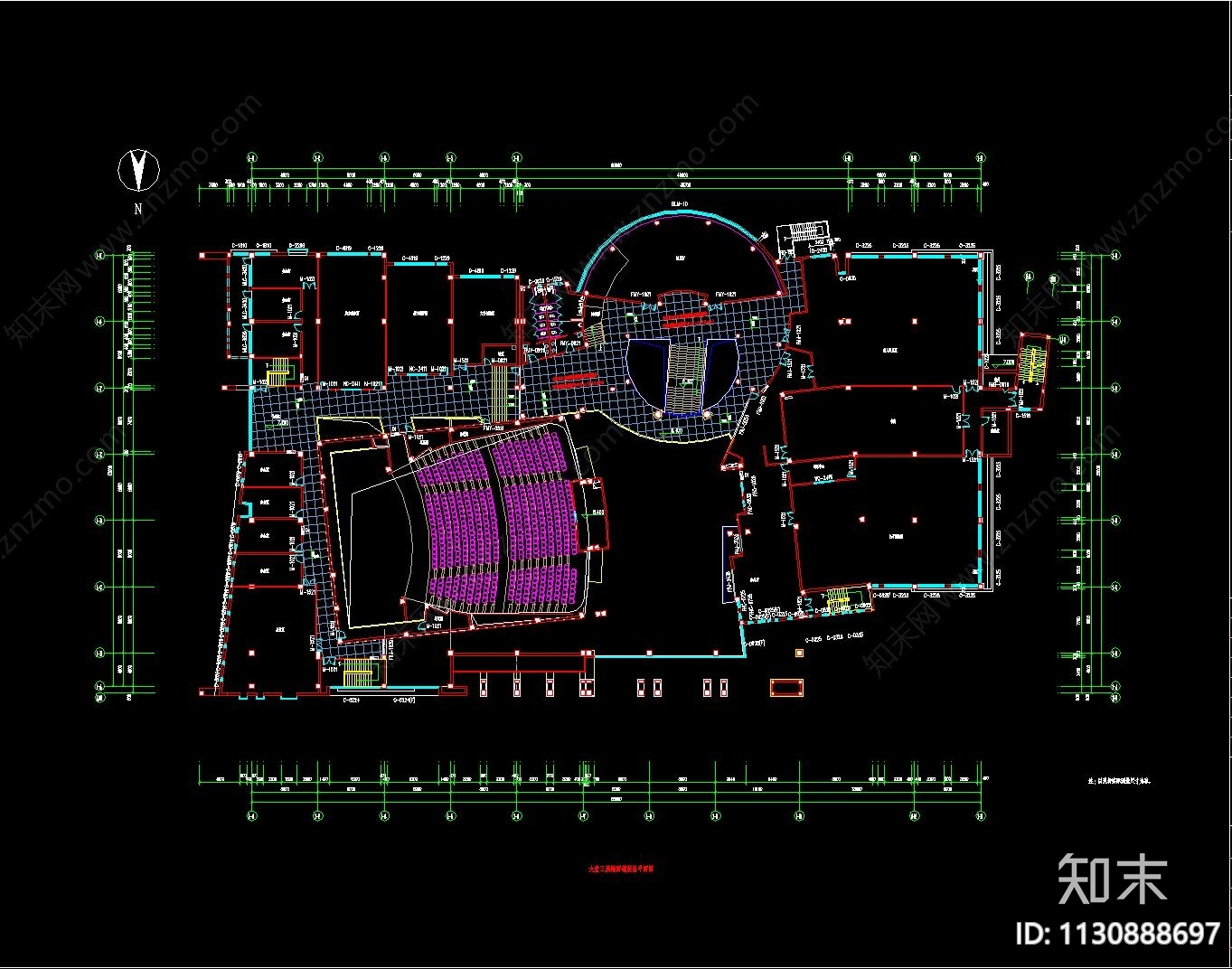 图书馆装修设计cad施工图下载【ID:1130888697】