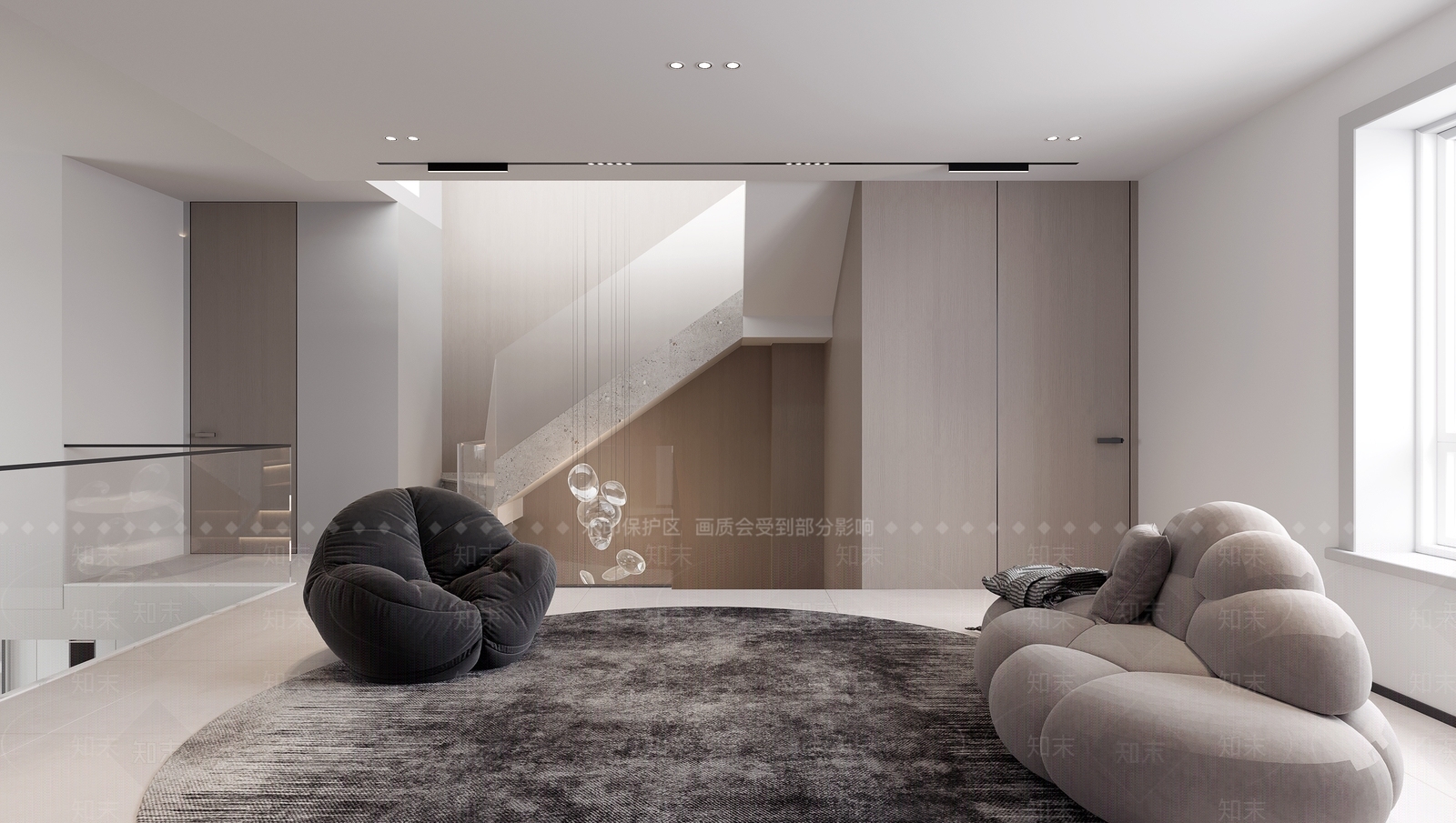 现代公寓卧室3D模型下载【ID:1130893367】