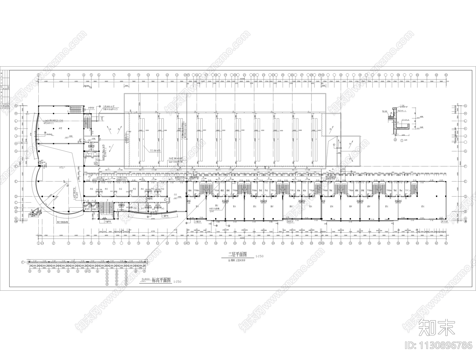 11套汽车站客运站建筑施工图下载【ID:1130896786】