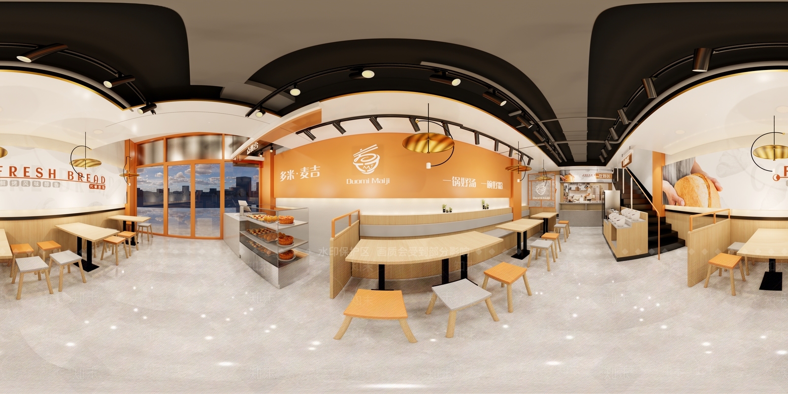 现代米粉店SU模型下载【ID:1130898151】