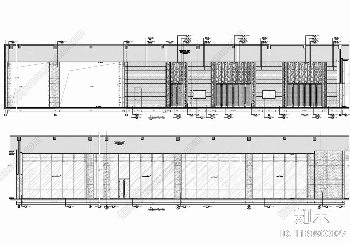 1900㎡宴会厅cad施工图下载【ID:1130900027】