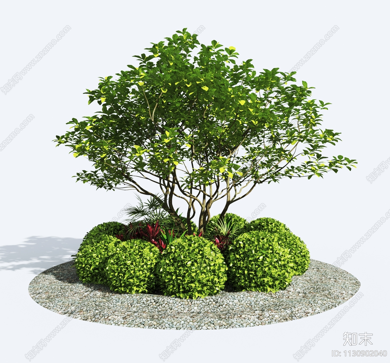 植物堆3D模型下载【ID:1130902040】