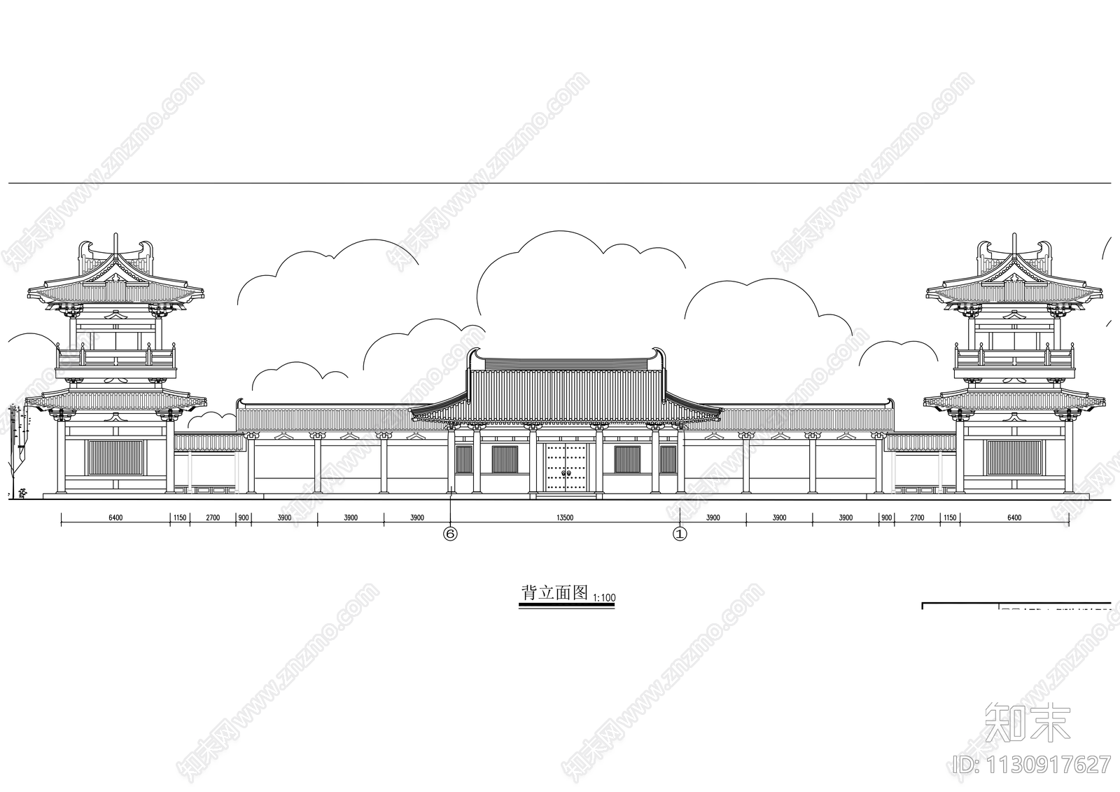 天心寺建筑cad施工图下载【ID:1130917627】