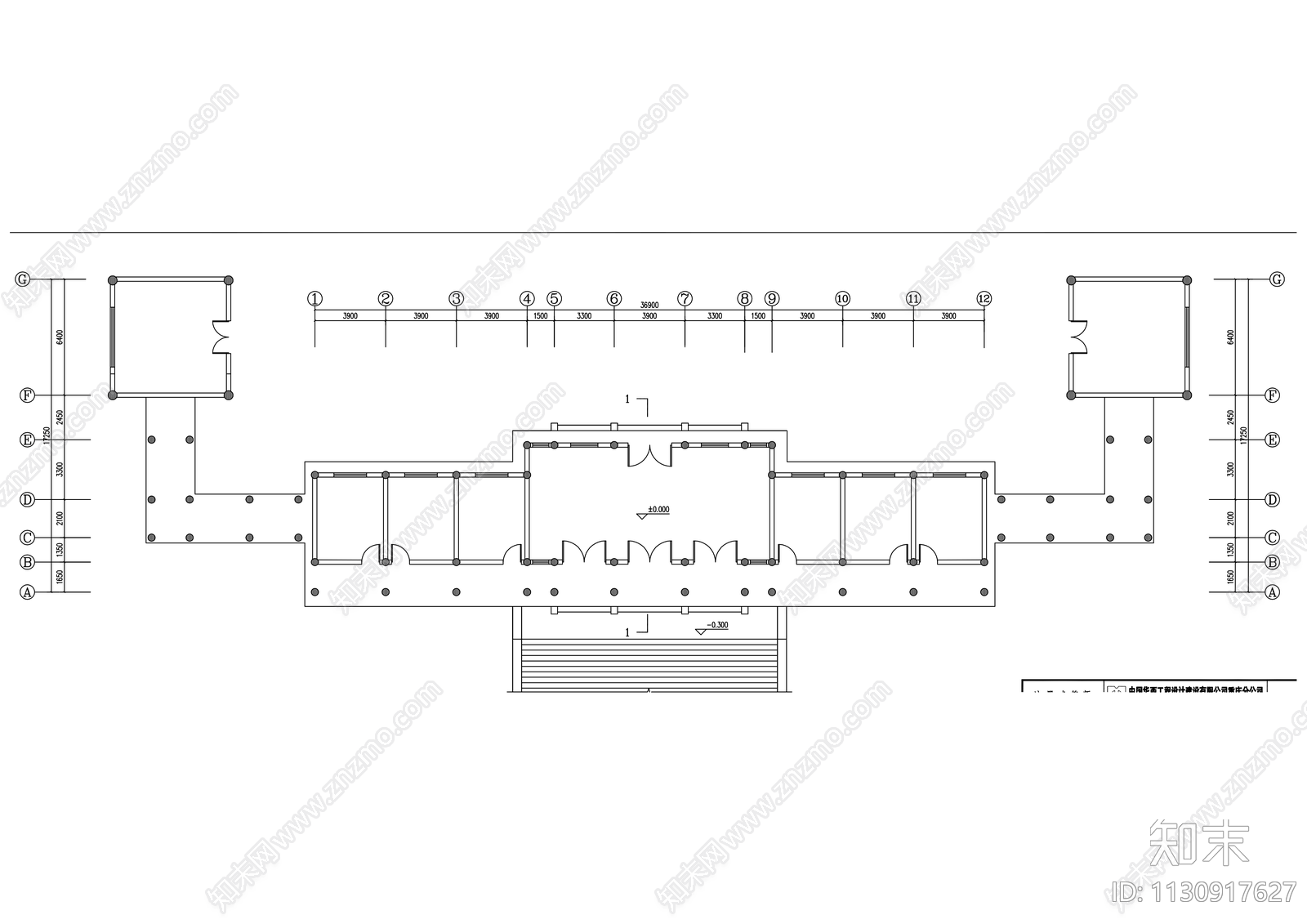 天心寺建筑cad施工图下载【ID:1130917627】